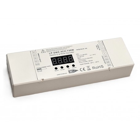 DMX 512 & RDM Decoder, 4CH, 5A/CH