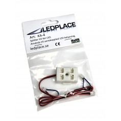 LED power connector with 2 - 4 seriel outputs LED