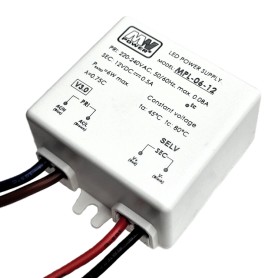 LED Power supply, 6W, 12VDC
