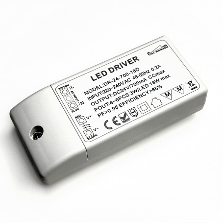 LED Power Supply 18W, 700mA TRIAC Dimmable