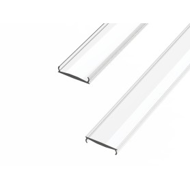 Lins för aluminiumprofil 1m, 16mm, tranparent