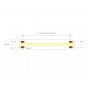 LED Strip COB 8mm 24V, 10W/m, 480LED/m, 5m