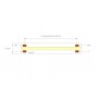 LED Strip COB 8mm 24V, 8W/m, 320LED/m, 5m