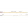 LED Strip COB 8mm 24V, 10W/m, 480LED/m, IP65, 5m
