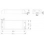LED drivdon 200W 24V Triac dimbar
