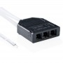 LED power connector with 3 parallel outputs LED