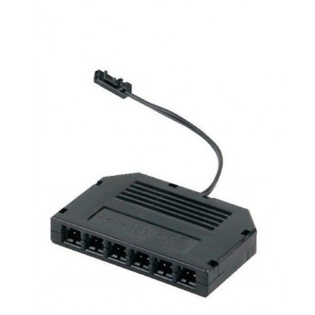 LED power connector with 6 parallel outputs LED