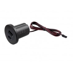 USB Charger 12Vdc, USB A + USB C, 5V 2.1A