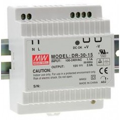 DR-60-24 / 60W, 24V, 2.5A MEAN WELL strömförsörjning