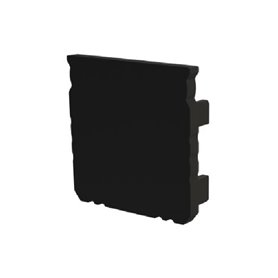 Profile Black End Cap, 16x16mm