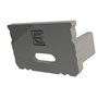 Profile Gray End Cap with cable hole, 16x9.8mm