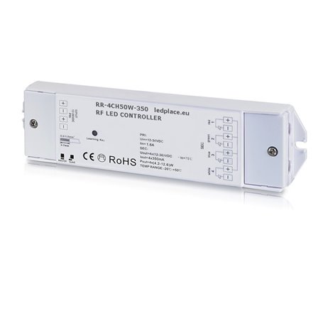 Wireless LED receiver/controller 350mA 4-channels
