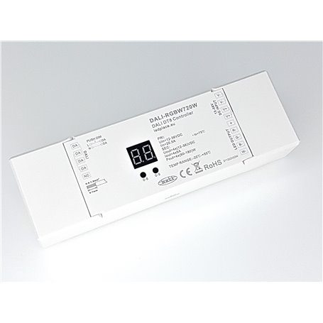 DALI RGBW LED controller 12/24VDC LED 720W 4-channels