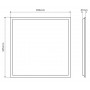 LED panel 36W, 595x595mm, 3600lm, 100lm/W, neutral white 4000K, LED line LITE